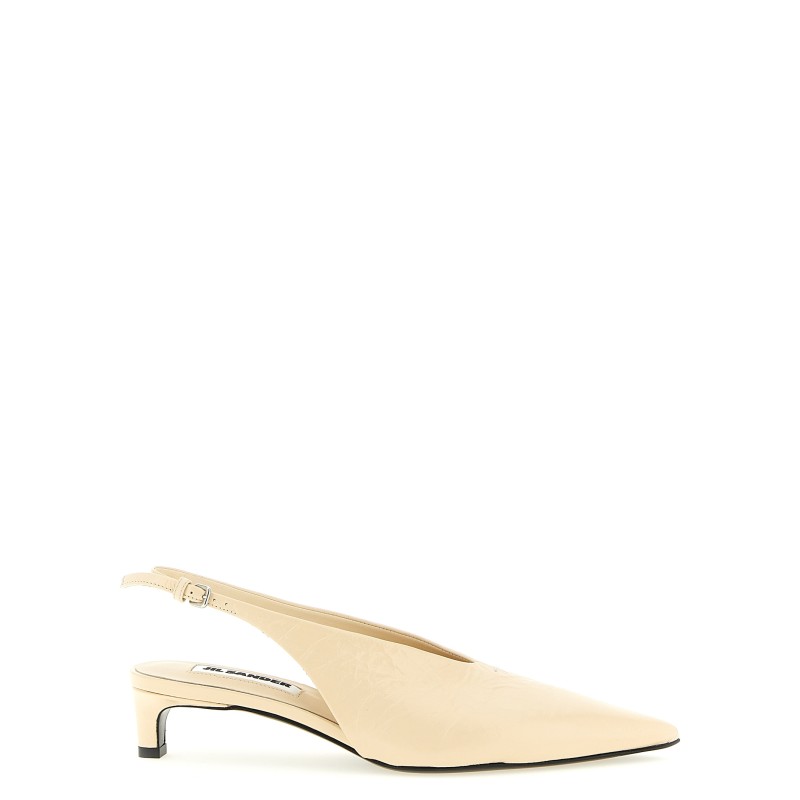Leather slingback