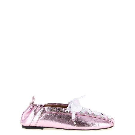 'Lace-Up' ballet flats