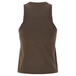 'Dazzling Check Embroidery' top