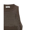 'Dazzling Check Embroidery' top
