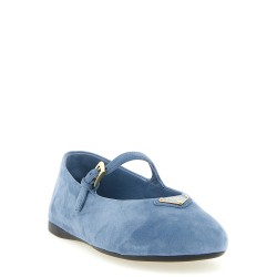 Suede ballet flats