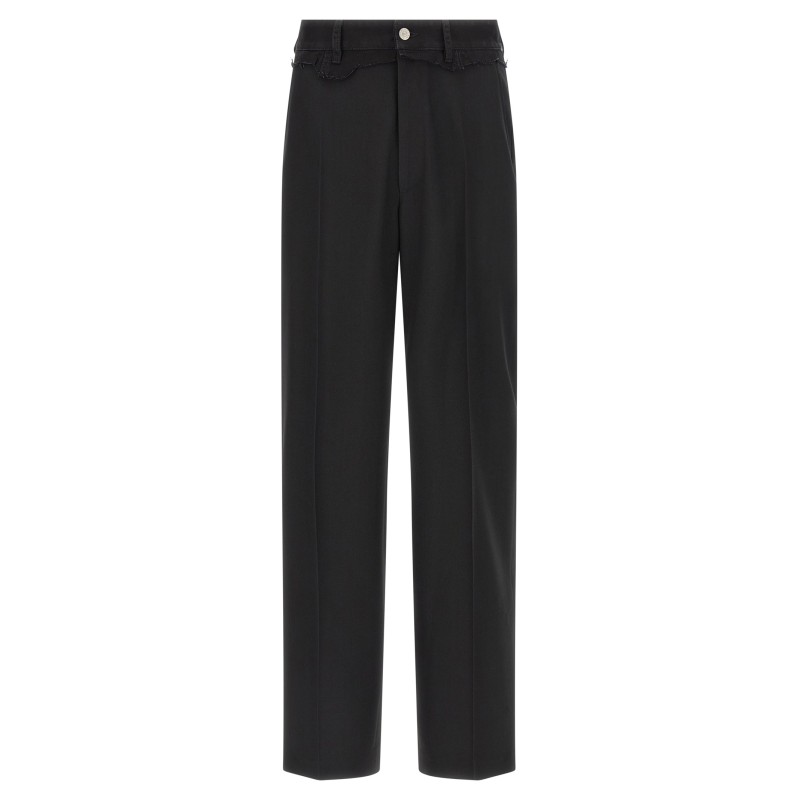 Denim insert pants