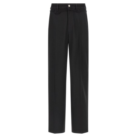 Denim insert pants