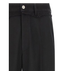 Denim insert pants