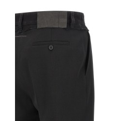 Denim insert pants