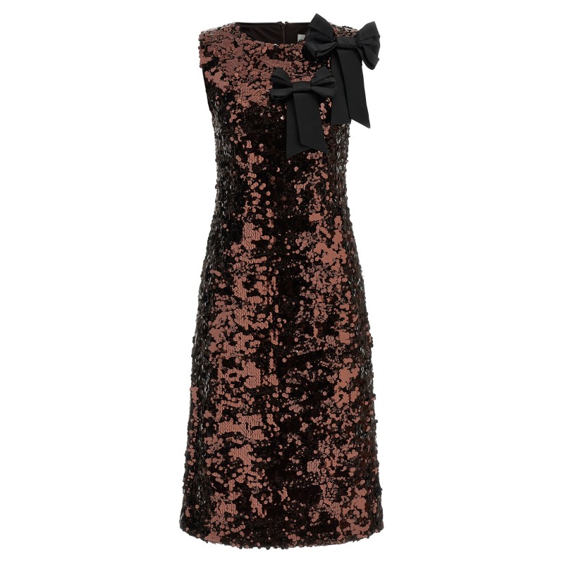 'Velvet Sequins Straight Midi' dress