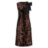 'Velvet Sequins Straight Midi' dress