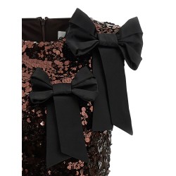 'Velvet Sequins Straight Midi' dress