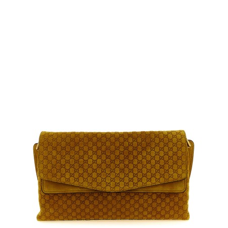 GG medium suede shoulder bag
