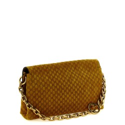 GG medium suede shoulder bag