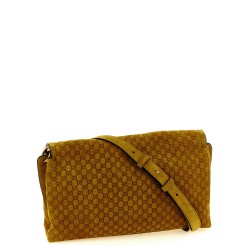 GG medium suede shoulder bag