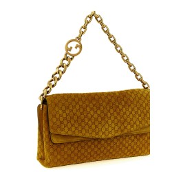 GG medium suede shoulder bag