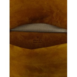 GG medium suede shoulder bag