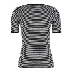 Striped silk t-shirt