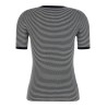 Striped silk t-shirt