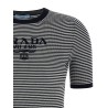 Striped silk t-shirt