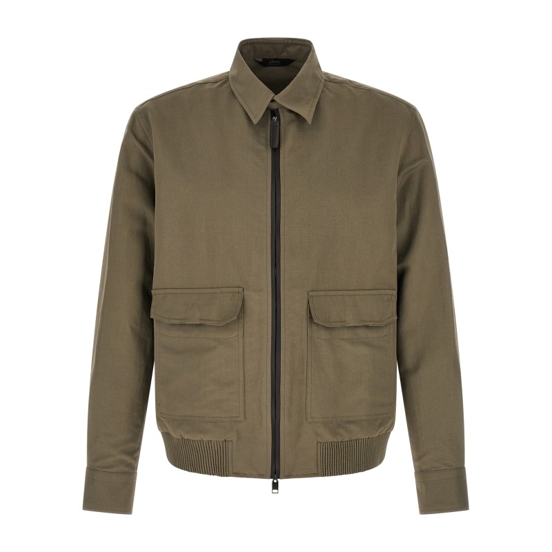 Linen cotton blouson