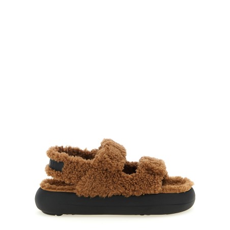 Shearling sandals