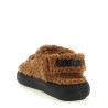 Shearling sandals