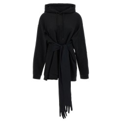 Hoodie dress with gloves