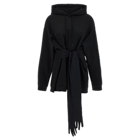Hoodie dress with gloves