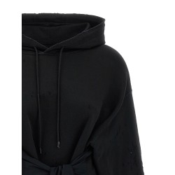 Hoodie dress with gloves