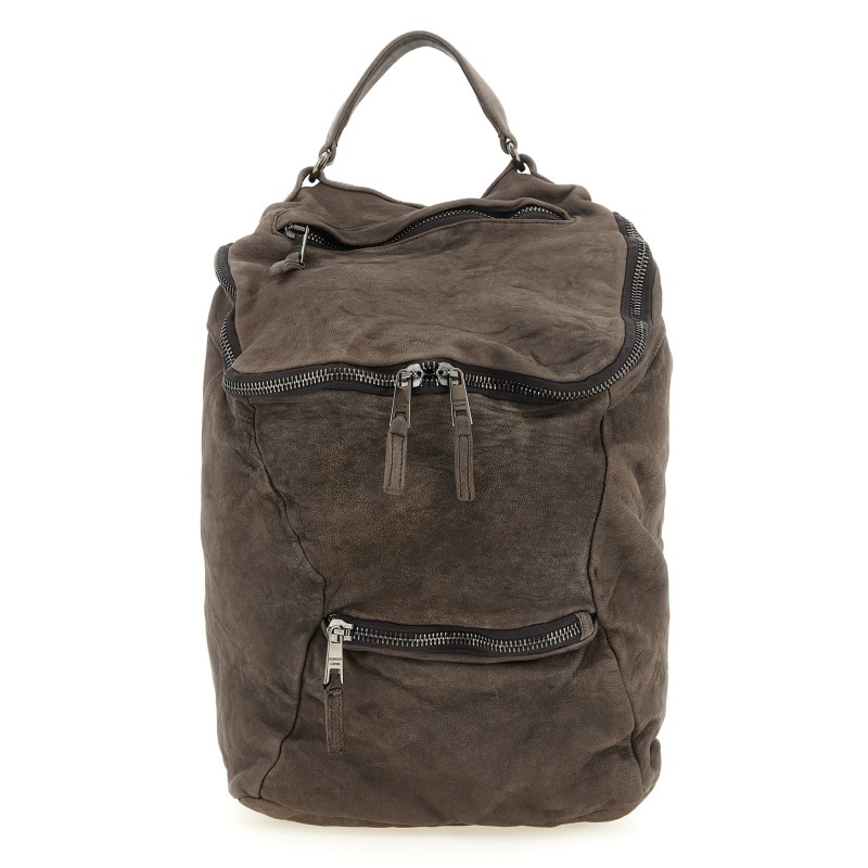 Leather backpack