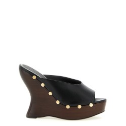 Leather mules
