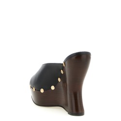 Leather mules