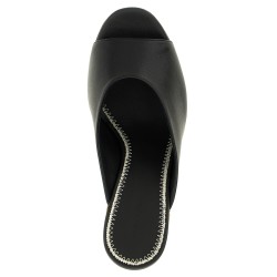 Leather mules