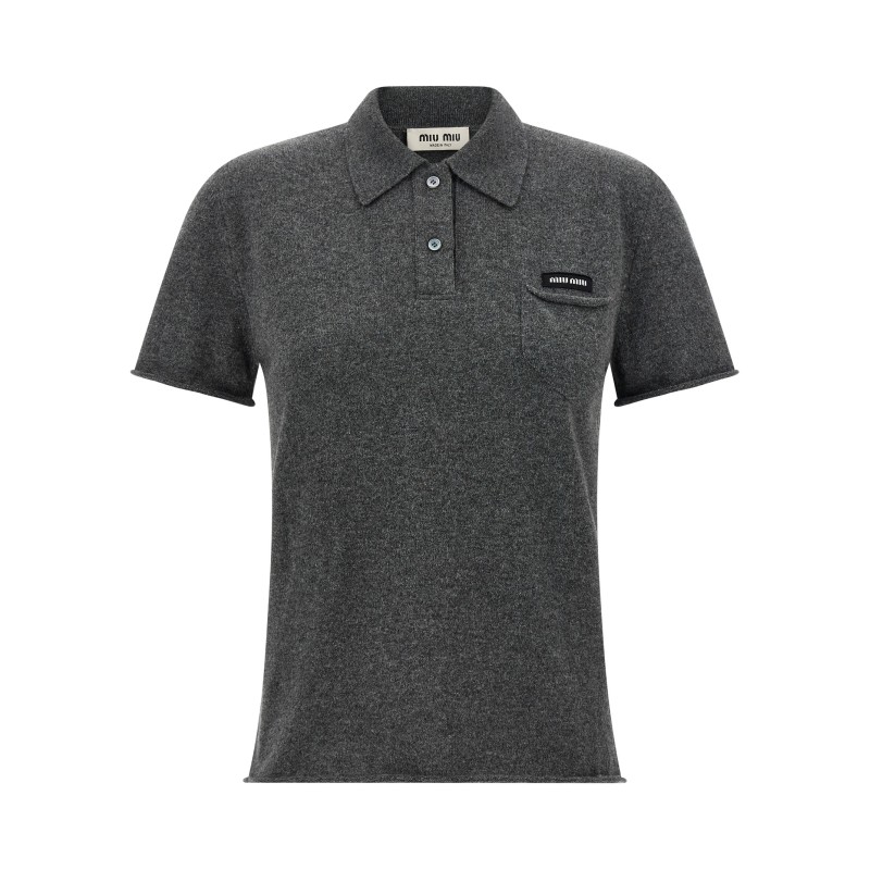 Cashmere polo shirt