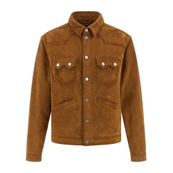 'Suede Boxy Shirt' jacket