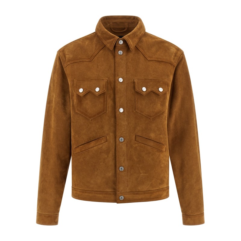 'Suede Boxy Shirt' jacket