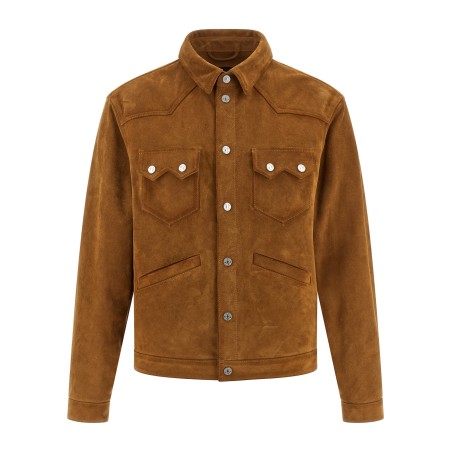 'Suede Boxy Shirt' jacket