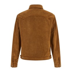 'Suede Boxy Shirt' jacket