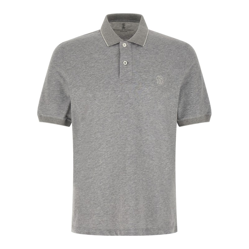 Stretch jersey polo shirt