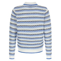 'Tuck Stitch Long Sleeve' polo shirt
