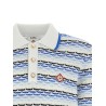 'Tuck Stitch Long Sleeve' polo shirt