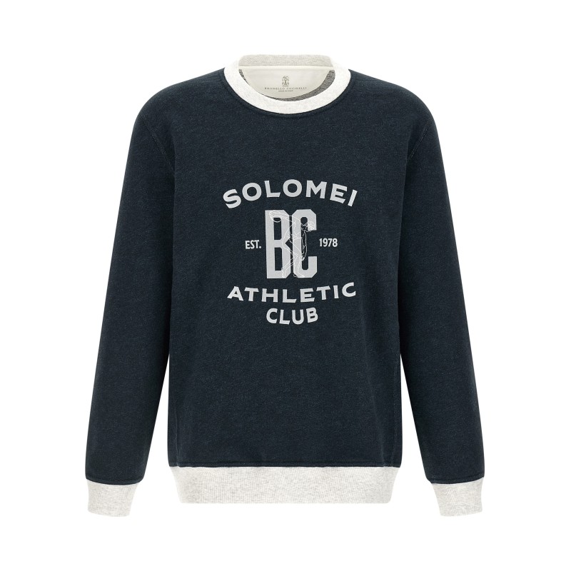 Cotton and linen sweatshirt