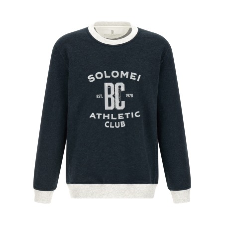 Cotton and linen sweatshirt