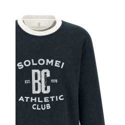 Cotton and linen sweatshirt