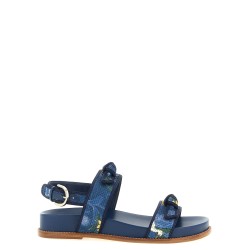 A. Birman x AGUA 'Grosgrain Raffia Sport' sandals