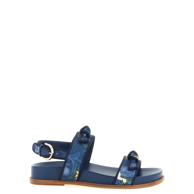 A. Birman x AGUA 'Grosgrain Raffia Sport' sandals