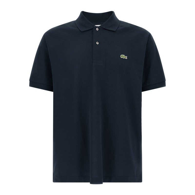 Logo patch polo shirt