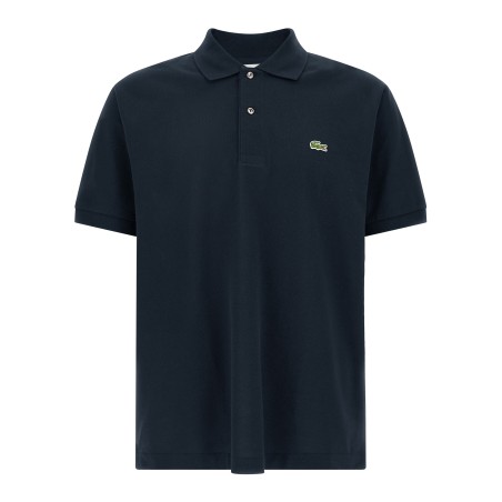 Logo patch polo shirt