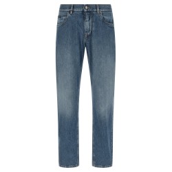 Heraldic embroidery jeans