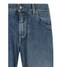 Heraldic embroidery jeans