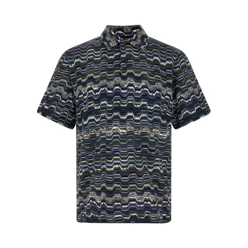 Zigzag polo shirt