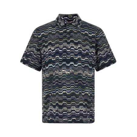 Zigzag polo shirt