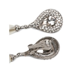 Pendant pearl earrings